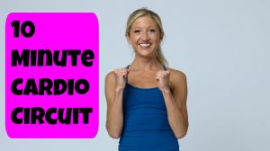 10 Minute Total Body Cardio Circuit Workout Video.