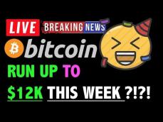 Bitcoin RUN UP TO 12K THIS WEEK! LIVE Crypto Trading Analysis & BTC Cryptocurrency Price News