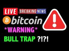 Bitcoin WARNING GIGANTIC BULL TRAP!LIVE Crypto Trading Analysis & BTC Cryptocurrency Price News