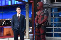 Deadpool crashes Colbert and unleashes some top-notch, lowbrow Trump humor