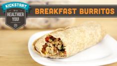 Freezer Breakfast Burritos, Meal Prep Mind Over Munch Kickstart Series