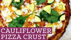 Cauliflower Pizza Crust Healthy Dough Recipe Mind Over Munch Episode 18