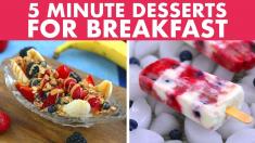 5 Minute Summer DESSERTS FOR BREAKFAST! VeganVegetarian, Easy, Healthy Recipes! Mind Over Munch