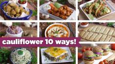 Cauliflower 10 Crazy Ways! Easy Healthy Recipes FREE eBook! Mind Over Munch