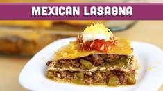 Mexican Lasagna! Easy, Low Carb, Low Calorie and Low Fat! Mind Over Munch
