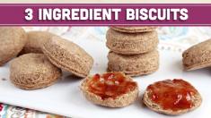3Ingredient Biscuits, Vegan & Healthy