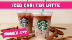 Iced Chai Tea Latte! (DIY Starbucks) Summer Sips in Sixty Seconds Mind Over Munch