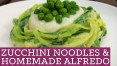 Zucchini Noodles and Healthy Alfredo Sauce Mind Over Munch Episode 25