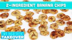 2 Ingredient Baked Banana Chips! Two Ingredient Takeover Mind Over Munch
