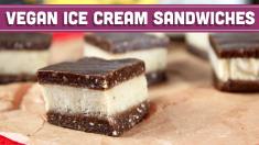 Raw Vegan Ice Cream Sandwiches with 4 Ingredients! Collab with LoveHealthFitness!