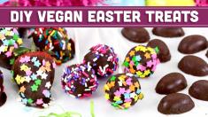 Vegan Reeses Eggs Truffle Pops! | DIY Chocolate Easter Treats Mind Over Munch