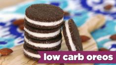 Homemade Oreos! Low Carb Healthy Halloween Recipe! Mind Over Munch