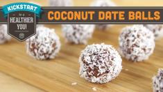 2 Ingredient Coconut Date Balls! Mind Over Munch Kickstart Series
