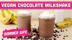 Vegan Chocolate Milkshake! Summer Sips In Sixty Seconds Mind Over Munch