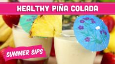 Healthy Pina Colada (Virgin)! Summer Sips in Sixty Seconds Mind Over Munch