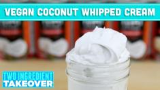 Vegan Coconut Whipped Cream Recipe Two Ingredient Takeover Mind Over Munch S02E01