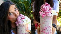 DIY Raw Vegan Ice Cream! Raspberry Vanilla Coconut Whip!