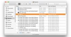 Find Recently Lost Files on Your Mac