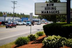 U.S. jobless claims fall; mid-Atlantic manufacturing slows