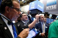 Wall Street advances with help from technology, financials