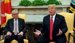 Trump, Juncker voice desire to reduce tariffs, trade tensions