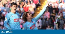 El Atlético gana de rebote