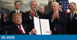 Trump reconoce los Altos del Golán como territorio israelí