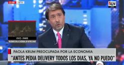 Eduardo Feinmann destrozó a Paola Krum: "Que pruebe cocinando"