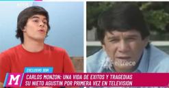 Agustín, el nieto de Carlos Monzón, debutó en televisión