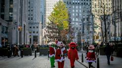 Times Square characters head to Rock Center for the holidays