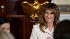 Melania Trump asks governors' spouses to tackle cyberassault
