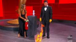 Aniston proves award-worthy first responder at Emmy Awards