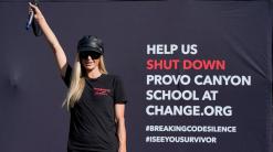 Paris Hilton protest calls for closure of Utah school