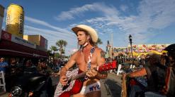 The Naked Cowboy arrested while performing at Bike Week