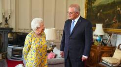 Queen Elizabeth II meets Australia's Morrison at Windsor