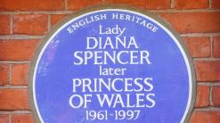 London honors Princes Diana with blue plaque at former home