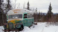 'Into the Wild' bus on display during preservation work