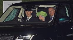 Queen Elizabeth II attends christening of 2 great-grandsons