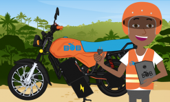 Africa’s Favorite Orange Electric Motorcycle