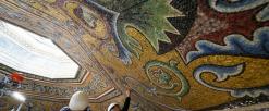 Visitors can see Florence Baptistry mosaics up close