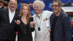 The stars of Broadway's 'Back to the Future' musical happily speed into the past every night