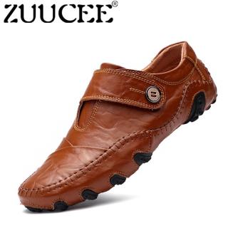 ZUUCEE Pria Fashion Loafers Sepatu OCTOPUS Sepatu Kasual Outdoor Shoes (coklat)-Intl