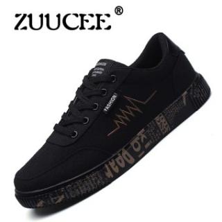 ZUUCEE Wild Tide Sepatu Kanvas Sepatu Pria Sepatu Kasual Versi Korea Tren Sepatu Rendah untuk Membantu Sepatu Siswa Pria Olahraga Sepatu (emas) -Intl