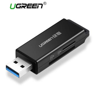 Ugreen Leitor de Cartão USB 3.0 SD/Micro SD TF Adaptador de Cartão de Memória OTG Tipo C Inteligente para Laptop USB 3.0 Leitor de Cartão de Leitor De Cartões SD