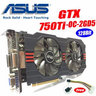 Asus GTX-750TI-OC-2GD5 GTX750 GTX750TI 750TI 2g DDR5 128Bit PC Desktop GTX Placas Gráficas de vídeo PCI Express3.0 GTX 750 ti