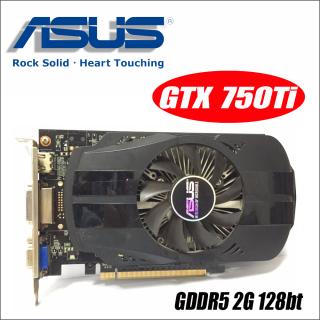Asus GTX-750TI-OC-2GB GTX750TI 750TI 750g D5 DDR5 2 GTX 128 Bit PC Desktop Placas Gráficas PCI Express 3.0 computador vídeo