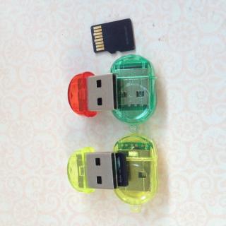MINI Nano USB 2.0 TF Micro SD SDHC Cartão de Memória SDXC Escritor Leitor Leitores de Cartão USB Flash Drive de Memória Aleatória cor