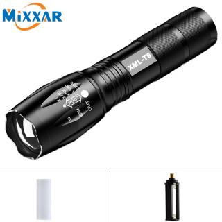 ZK60 Portátil LED Lanterna LED Torch Zoomable Lanterna 8000LM CREE E17 XM-L T6 5 Modo De Luz Para 18650 ou 3 NENHUMA Bateria 3xaaa