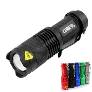 Mini Lanterna Lanterna Portátil Cree Q5 LED Zoom Luz Acampamento Ao Ar Livre À Prova D' Água LEVOU Lâmpada 3 Modos Zoomable Lanterna 14500 AA