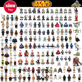 Única Venda legoing Bloco de Construção De Star Wars Han Solo Anakin Darth Vader Yoda Jar Jar Brinquedos Compatível legoINGl starwars figuras